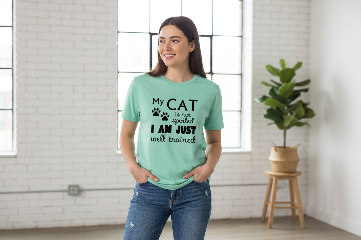Well-Trained Cat Mom Tee