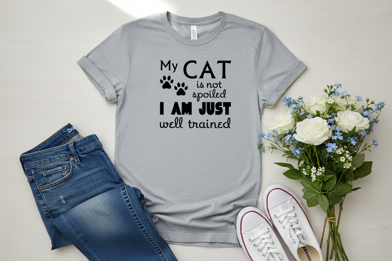 Well-Trained Cat Mom Tee