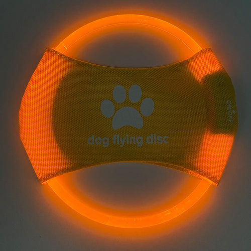 Dog Flying Discs Light Glowing LED LuminousTrainning Interactive Toys