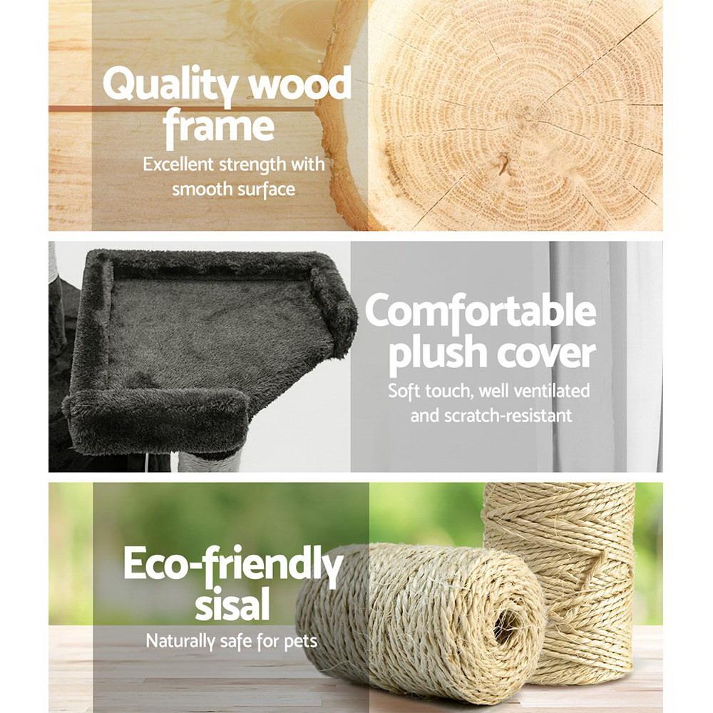 i.Pet Cat Tree 180cm Tower Scratching Post Scratcher Wood Condo House