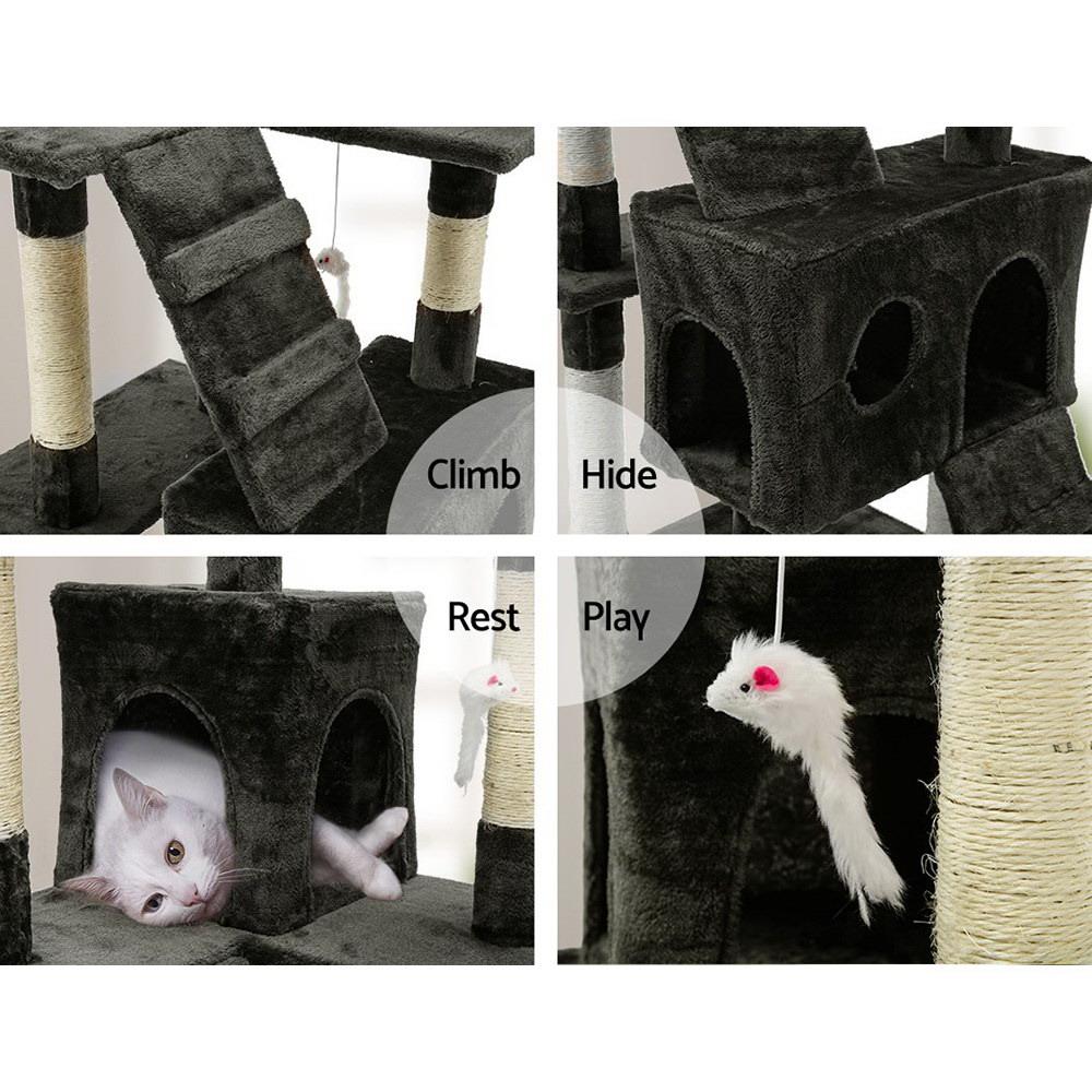 i.Pet Cat Tree 180cm Tower Scratching Post Scratcher Wood Condo House