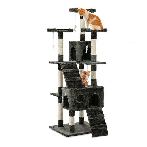 i.Pet Cat Tree 180cm Tower Scratching Post Scratcher Wood Condo House